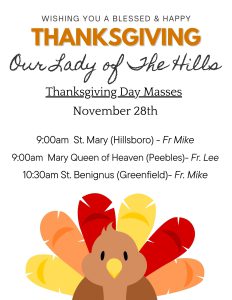 Thanksgiving Day Masses