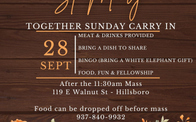 St. Mary – Together Sunday Carry In – 9/28