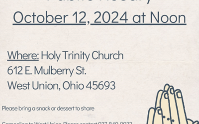 Public Rosary Oct. 12th, 2024