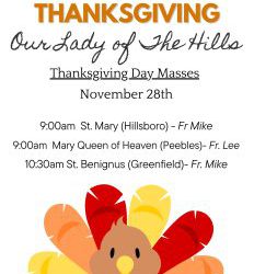 Thanksgiving Day Masses